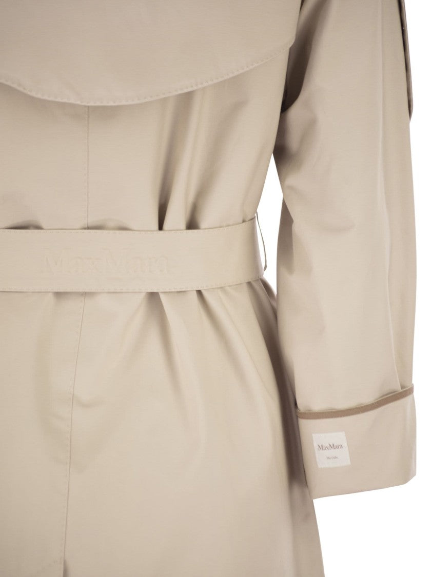 Max Mara Mtcutrench - Trench Coat In Water-Repellent Twill