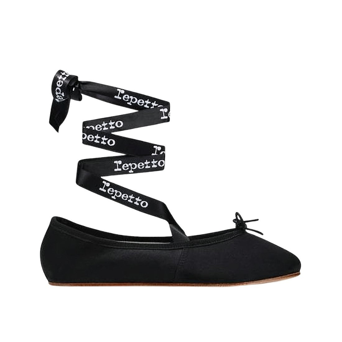 Repetto Ankle-Wrap Flat Shoes With Bow Detail