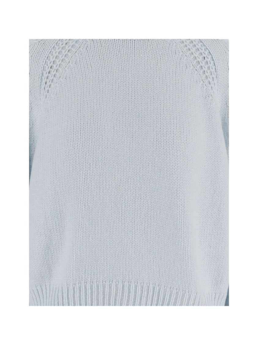 Sa Su Phi Light Blue Ribbed Cashmere Sweater