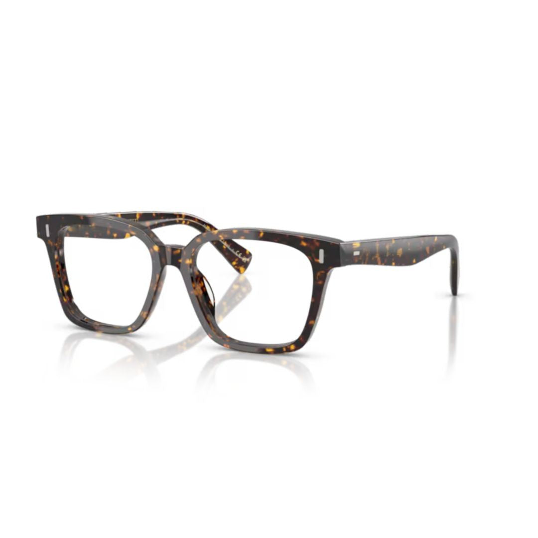 Oliver Peoples 0Ov5568u Tortoiseshell Square Frame Eyeglasses With Bold Acetate Design