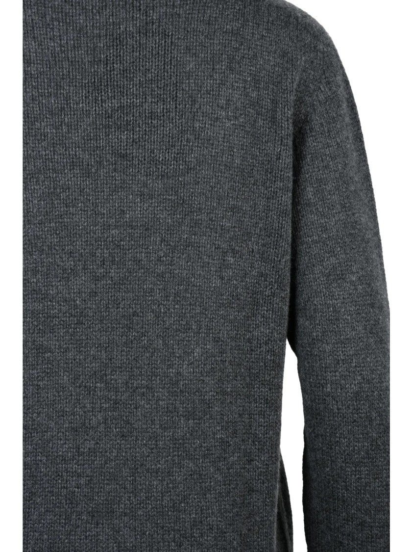 Fabiana Filippi High-Neck Cashmere Sweater With Ribbed Texture