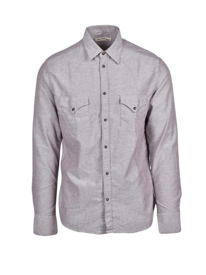 Deuxieme Brown Cotton Cowboy Shirt