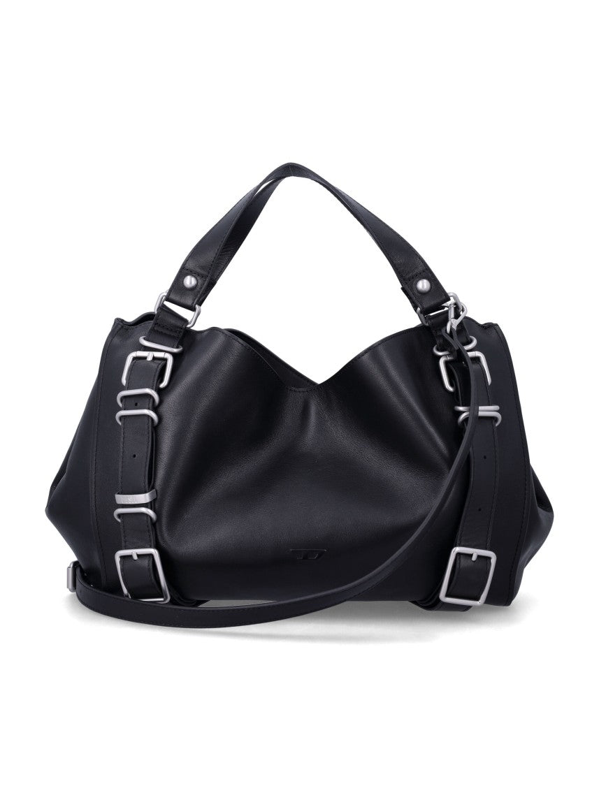 Diesel Medium-Sized D-One Top Handle Handbag With Adjustable Strap