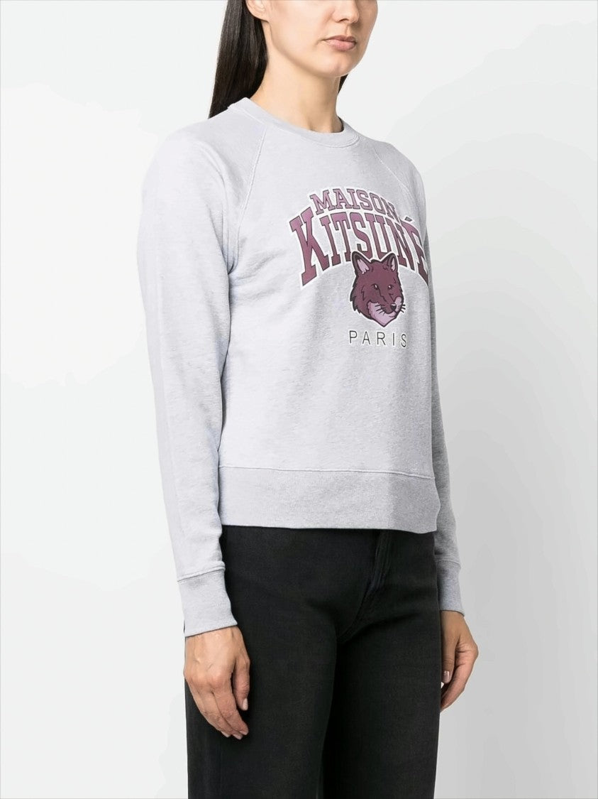 Maison Kitsuné Casual Graphic Print Sweatshirt With Fox Head Design