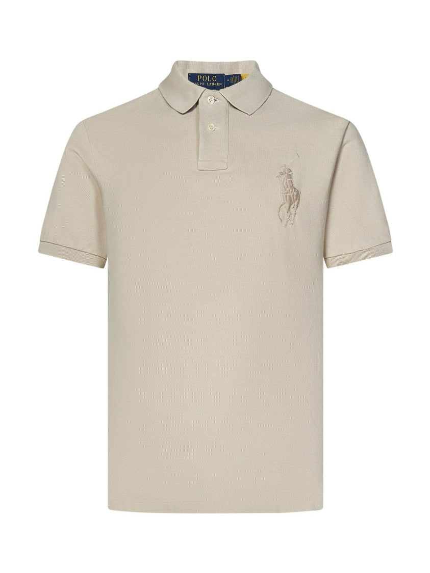 Polo Ralph Lauren Light Grey Custom Slim-Fit Polo Shirt