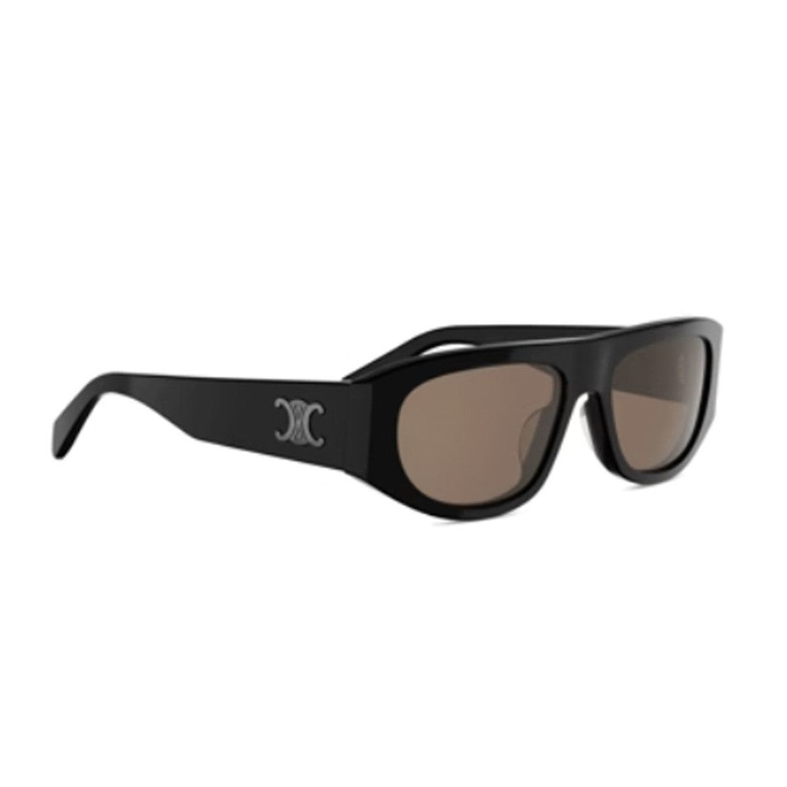 Celine Black Triomphe Acetate Geometric Sunglasses