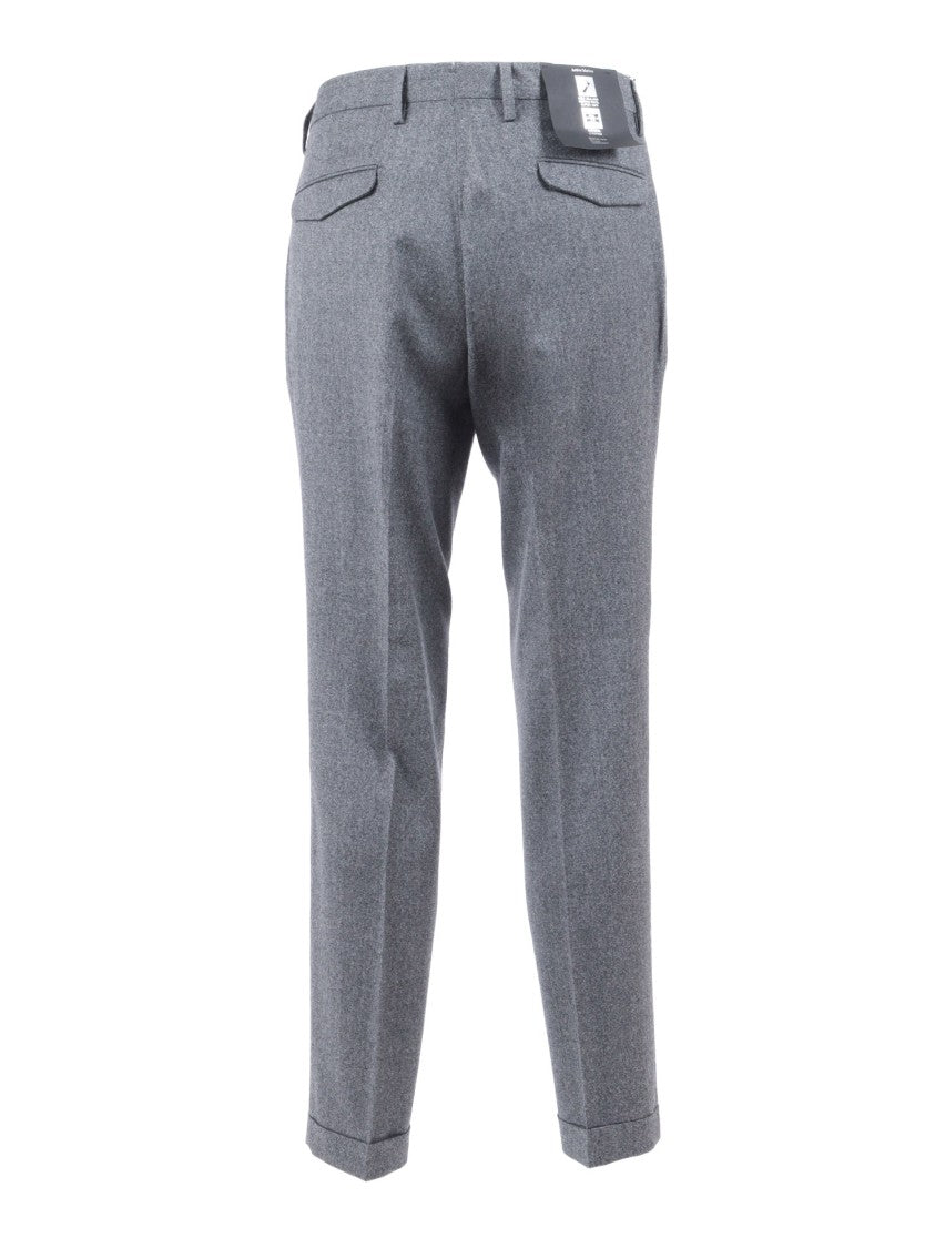 Briglia Tailored Straight-Leg Pants With Subtle Ankle Taper