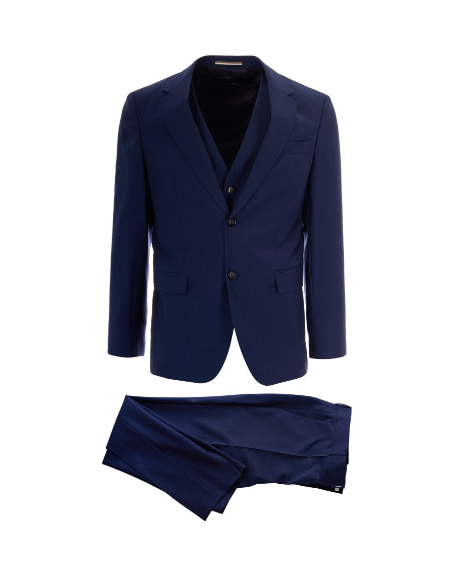 Boss Dark Blue Three-Piece Suit