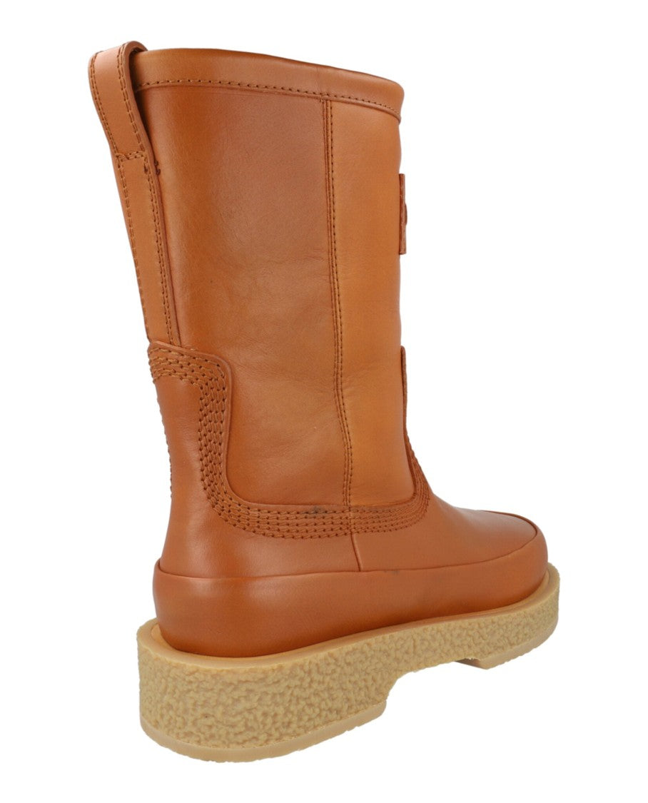 Ferragamo Ferdi Leather Boots