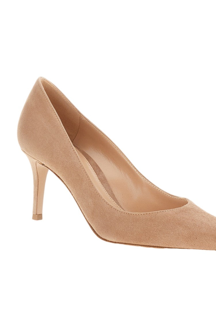 Gianvito Rossi Pointed Toe Suede Pumps With 70 Mm Heel
