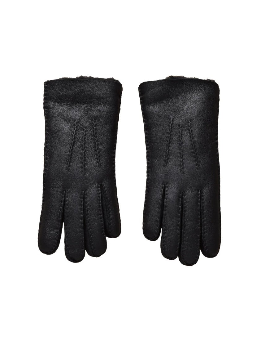 Alpo Brown Shearling Leather Gloves