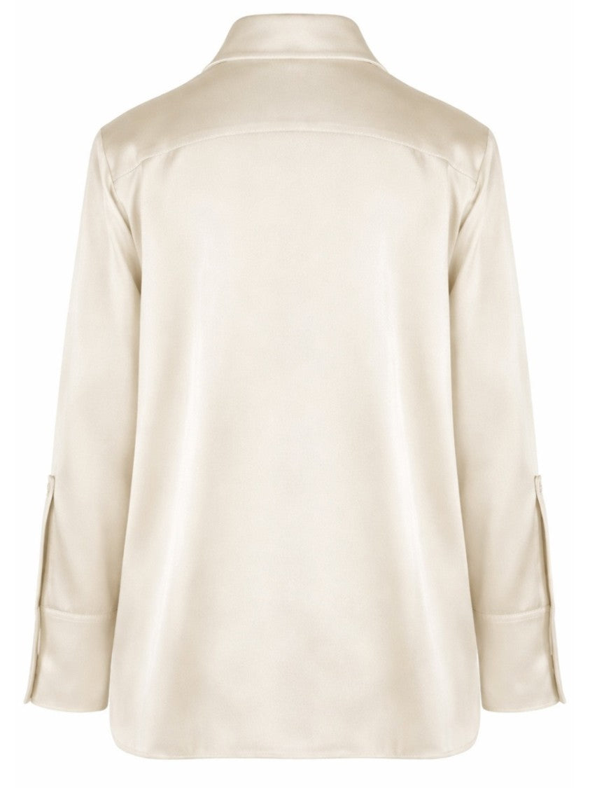 Jil Sander 132 Silk-Blend Bow Blouse