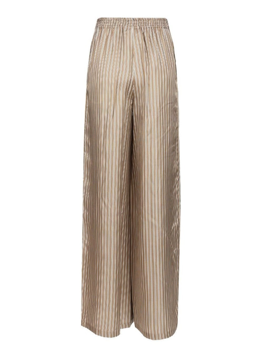 Max Mara Wide-Leg Silk Pants