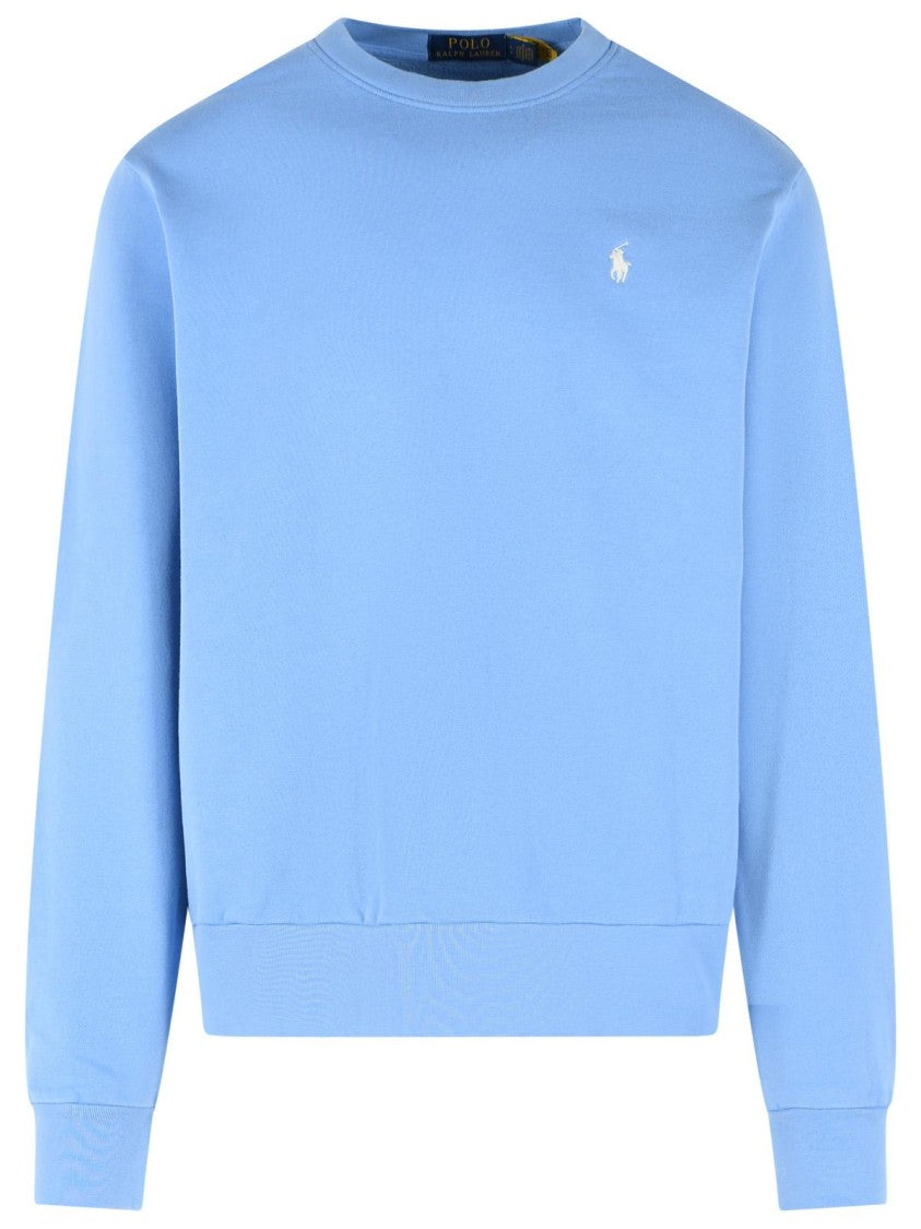 Polo Ralph Lauren Light Blue Cotton Sweatshirt
