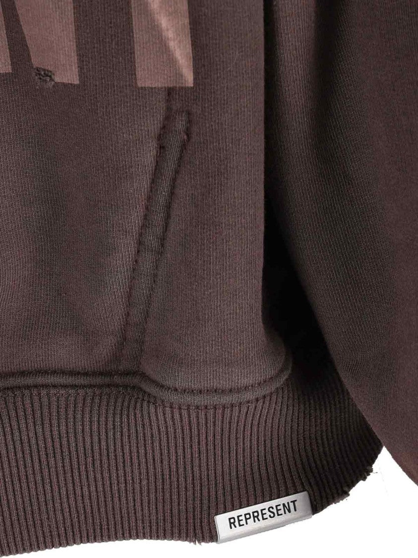 Represent Classic Knit Brown Sweater With Round Neckline