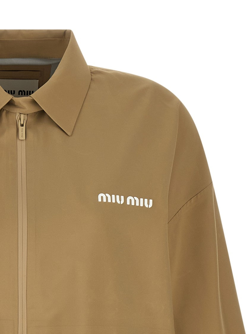 Miu Miu Tech Canvas Windbreaker