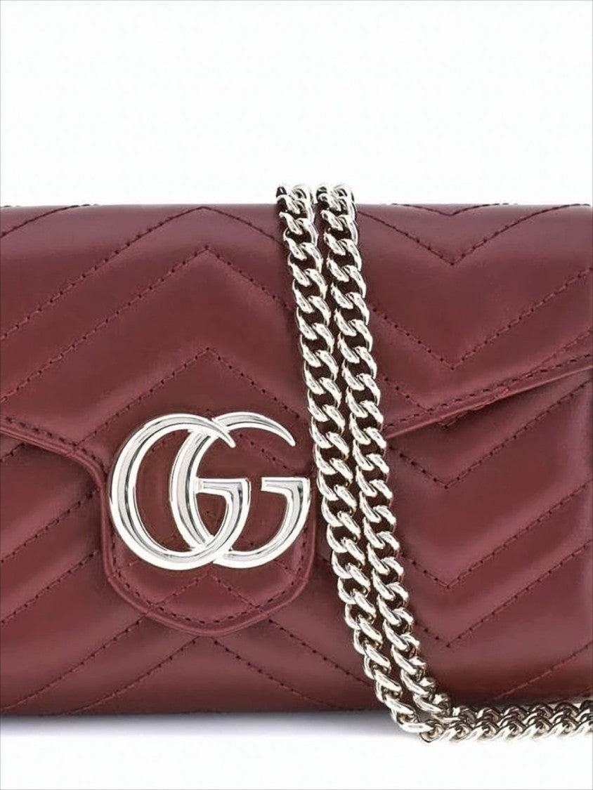 Gucci Chevron Quilted Leather Crossbody Bag