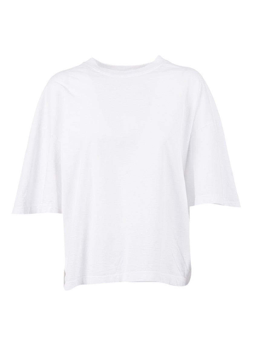 Agolde Ellery Lace Up Cotton T-Shirt
