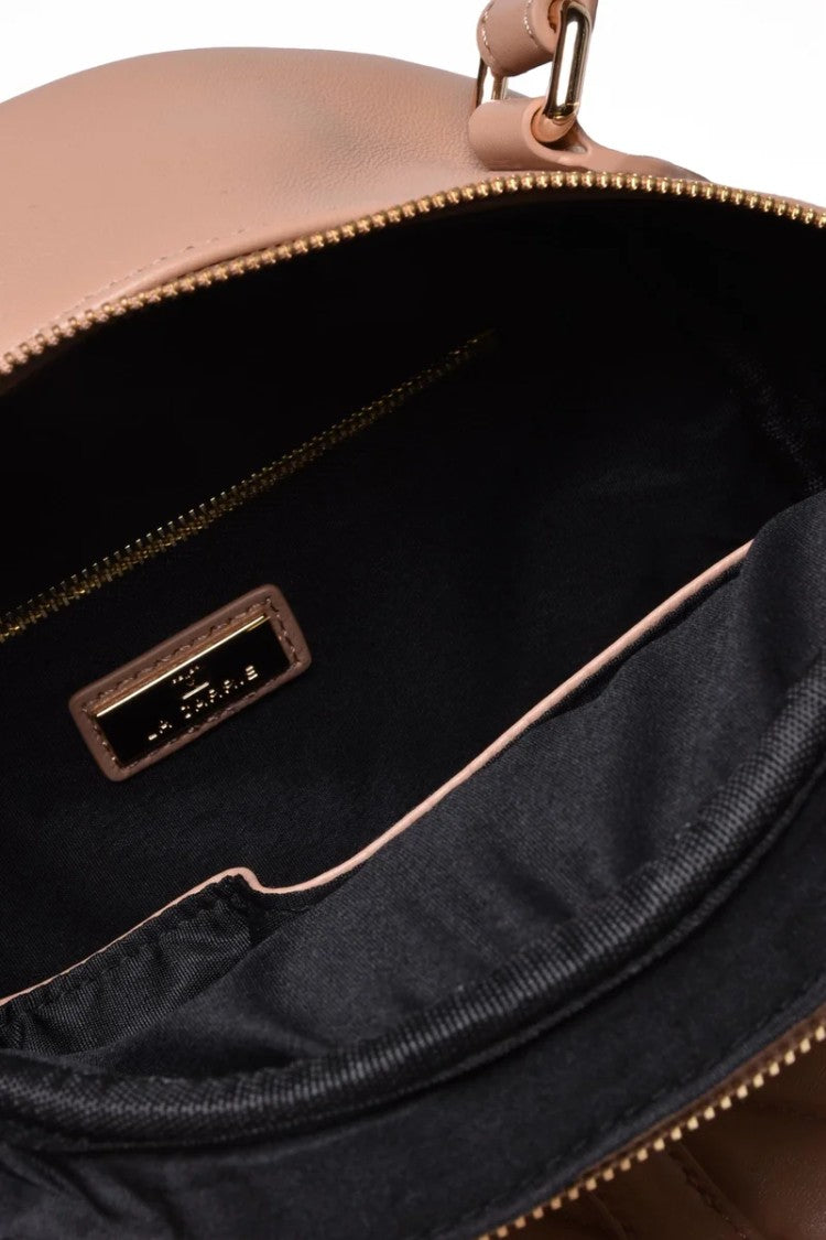 La Carrie Leather Backpack - Beige