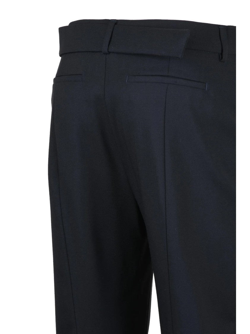 Sportmax Straight-Leg Virgin Wool Trousers With Tailored Fit