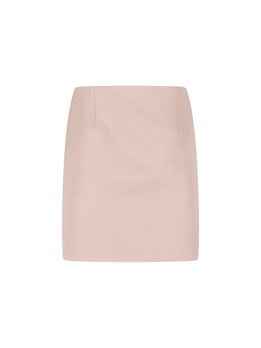 Chloé Satin Mini Skirt Pink