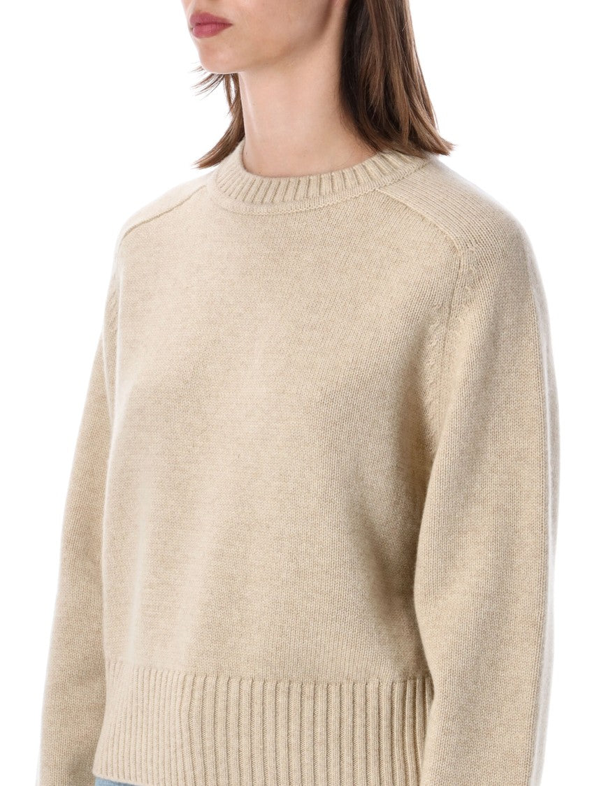 Extreme Cashmere Please Saddle Sleeve Heavy Cashmere Crewneck Sweater