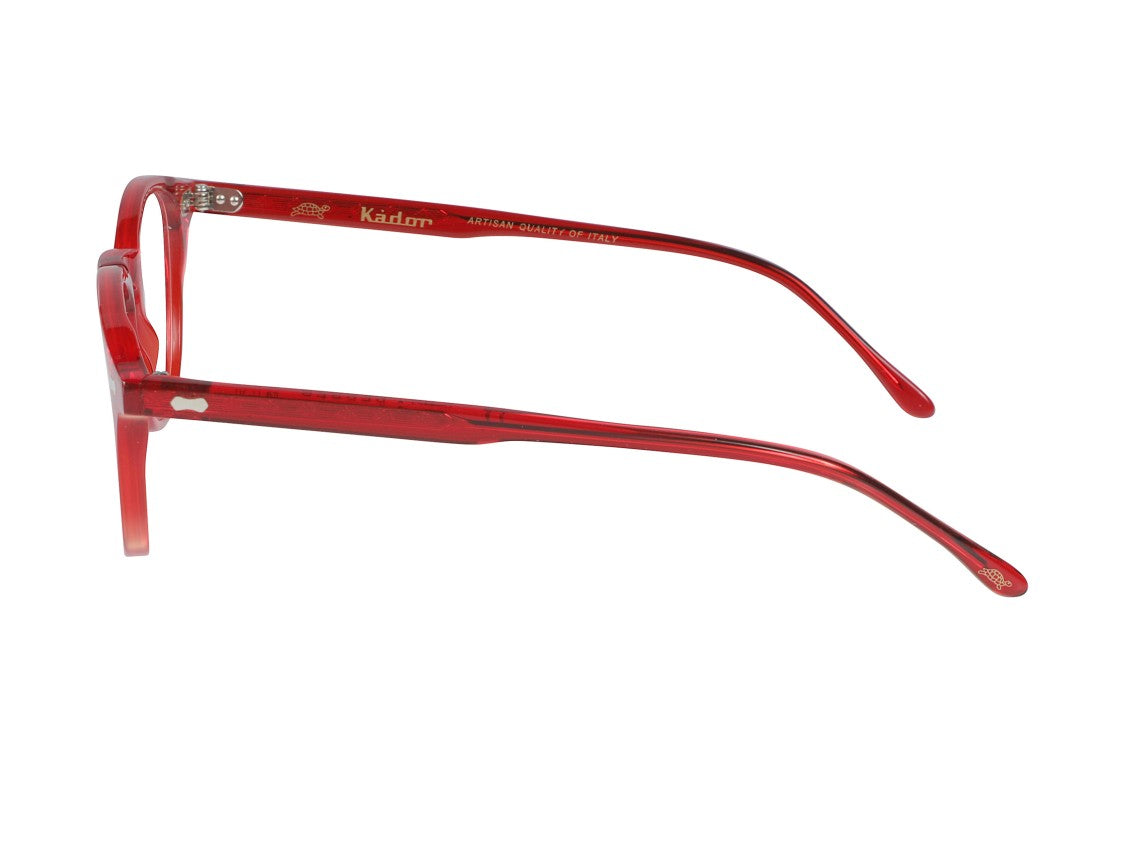 Kador Red Pepper Translucent Square Eyeglasses
