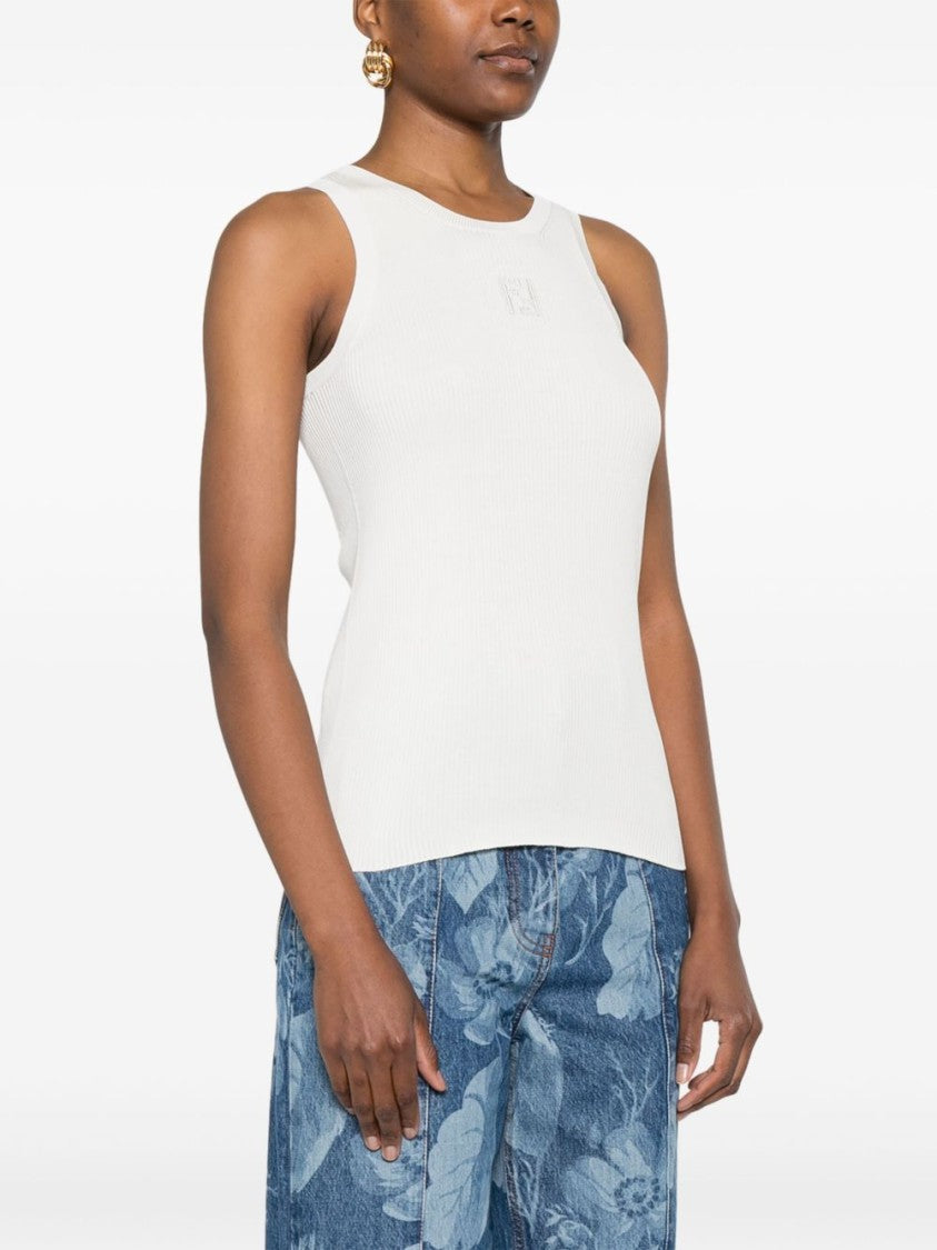 Fendi Fitted Sleeveless Top