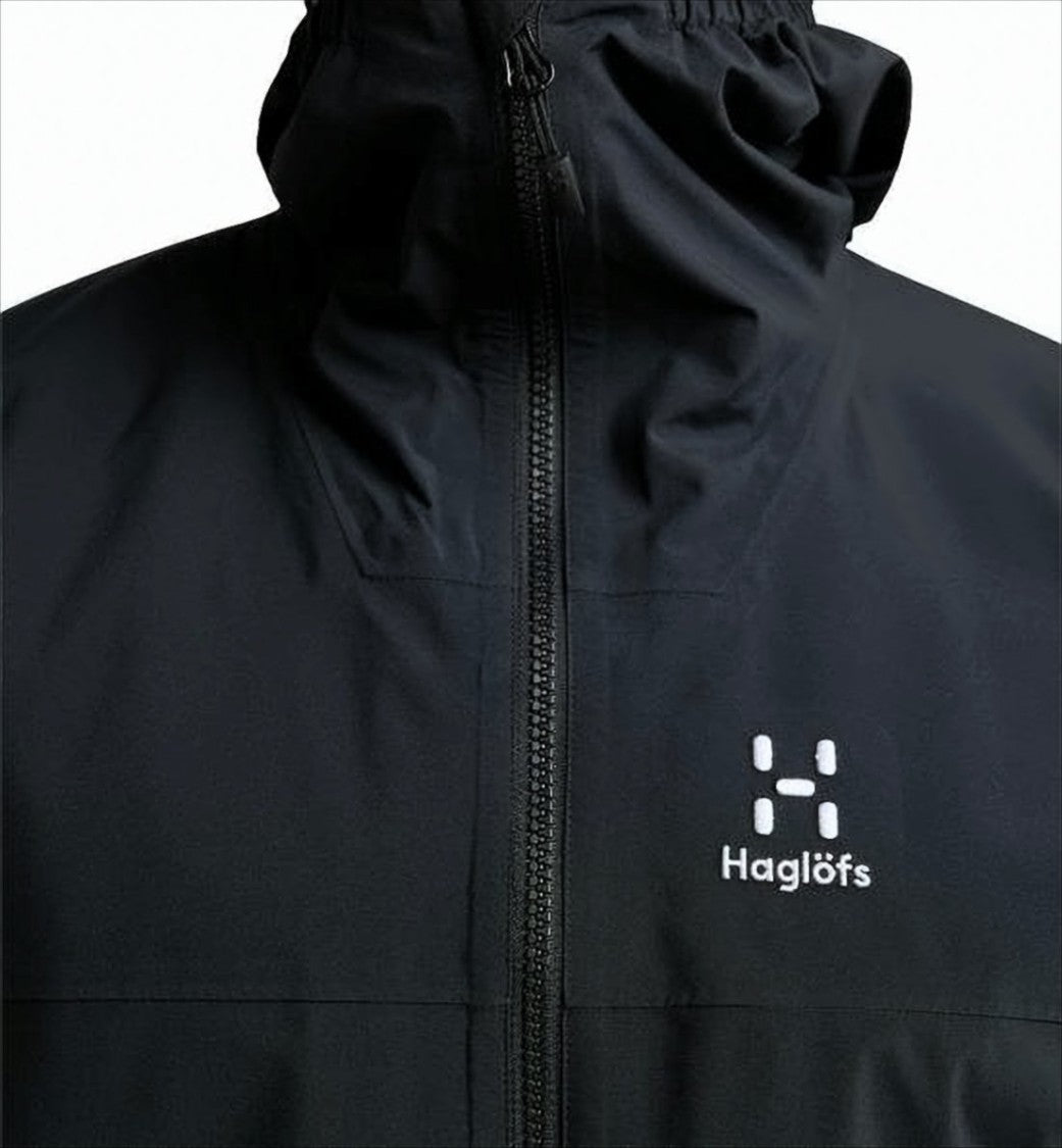 Haglöfs Black Padded Jacket With Attached Hood