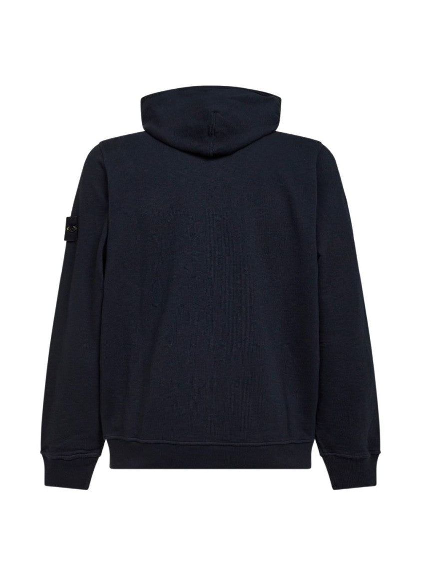 Stone Island Minimalist Zip-Up Hoodie With Distinctive Patch Detail