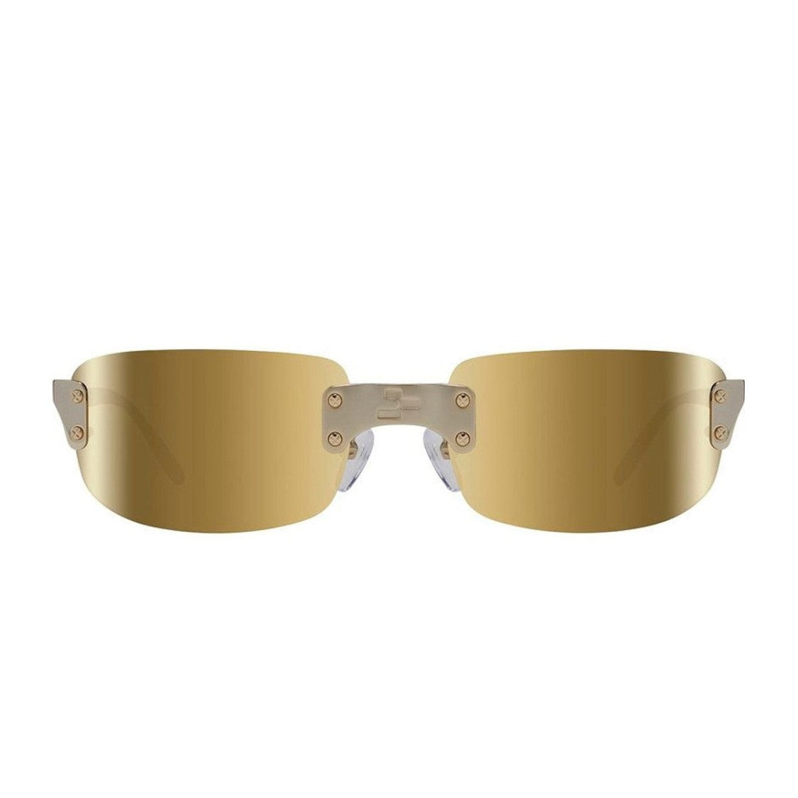 Revo Gold Re6007 Luna 2 Nrgy Metal Rectangular Sunglasses