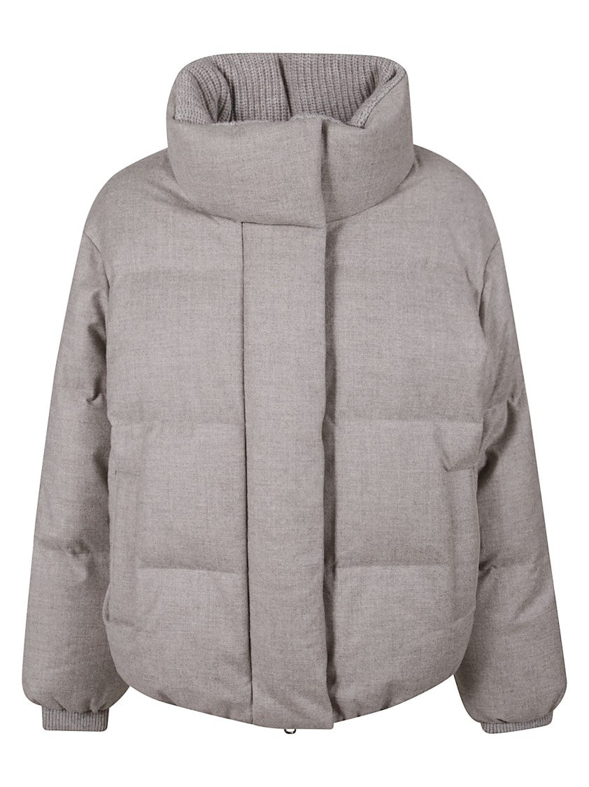 Duno Padded Cropped Coat With Structured Collar