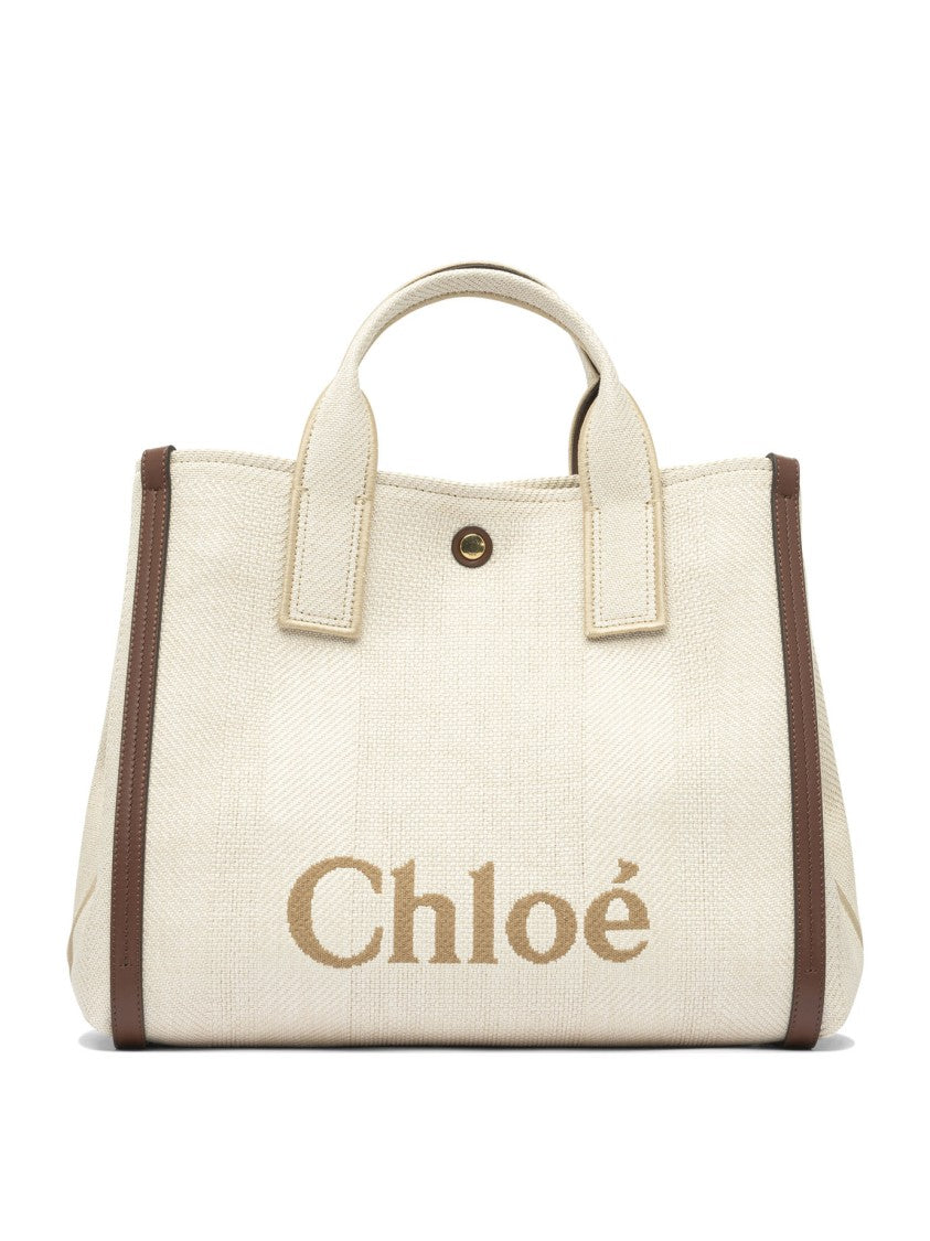 Chloé Structured Beige Shoulder Bag