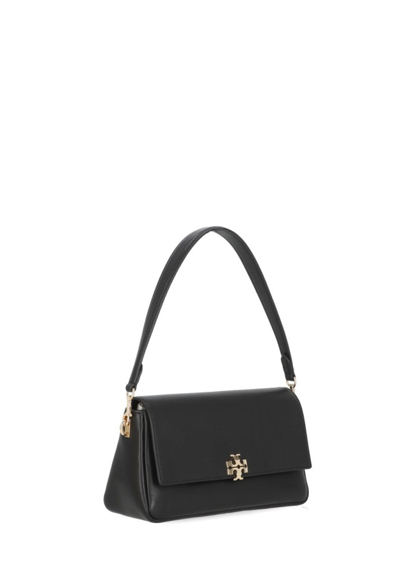 Tory Burch Black Rectangular Removable Strap Leather Shoulder Bag