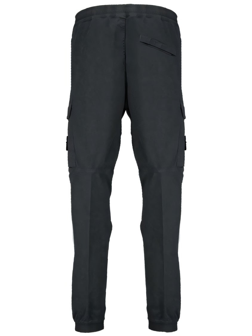 Stone Island Straight-Fit Cargo Pants With Elastic Waistband