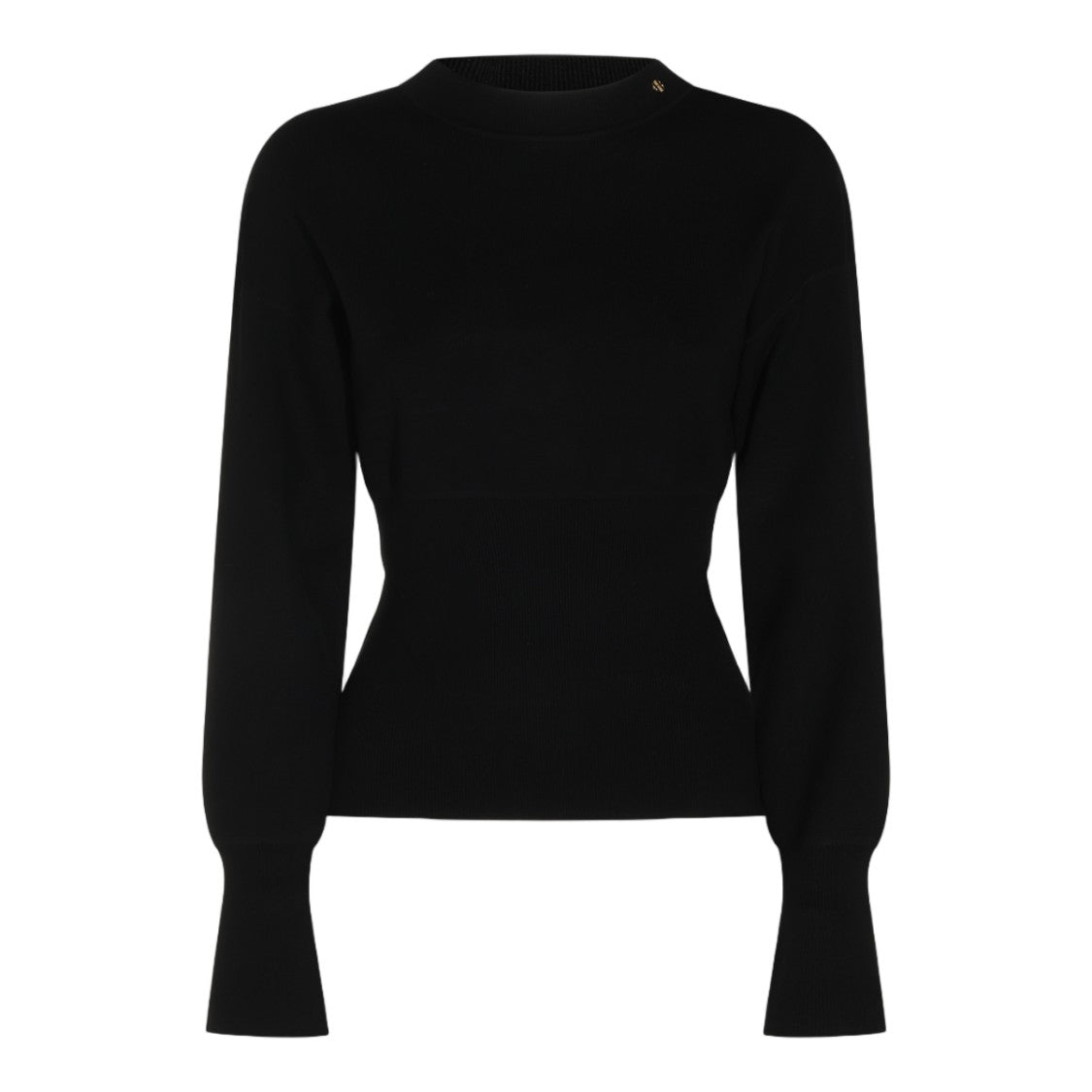 Anine Bing Fitted Ribbed Knit Sweater With Wide Cuffs