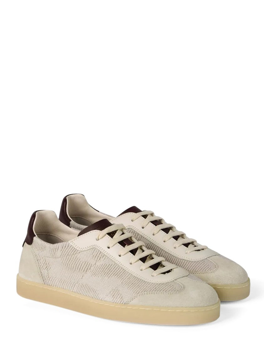 Brunello Cucinelli Low-Top Sneakers With Textured Fabric Upper
