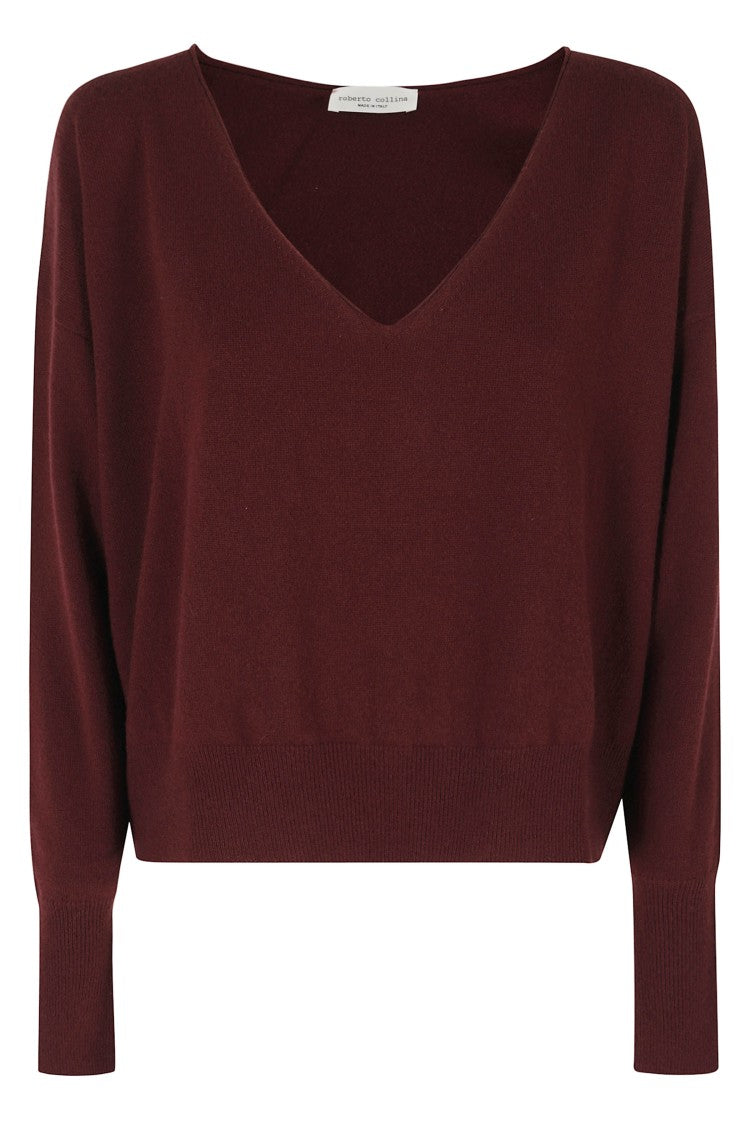 Roberto Collina Relaxed-Fit V-Neck Merino-Cashmere Sweater