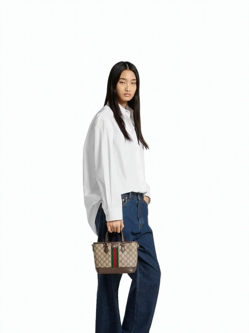 Gucci Canvas Monogram Tote Bag
