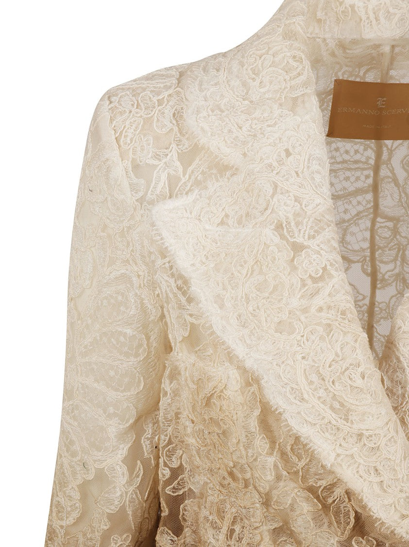 Ermanno Scervino Lace-Detail Jacket With Gradient Effect