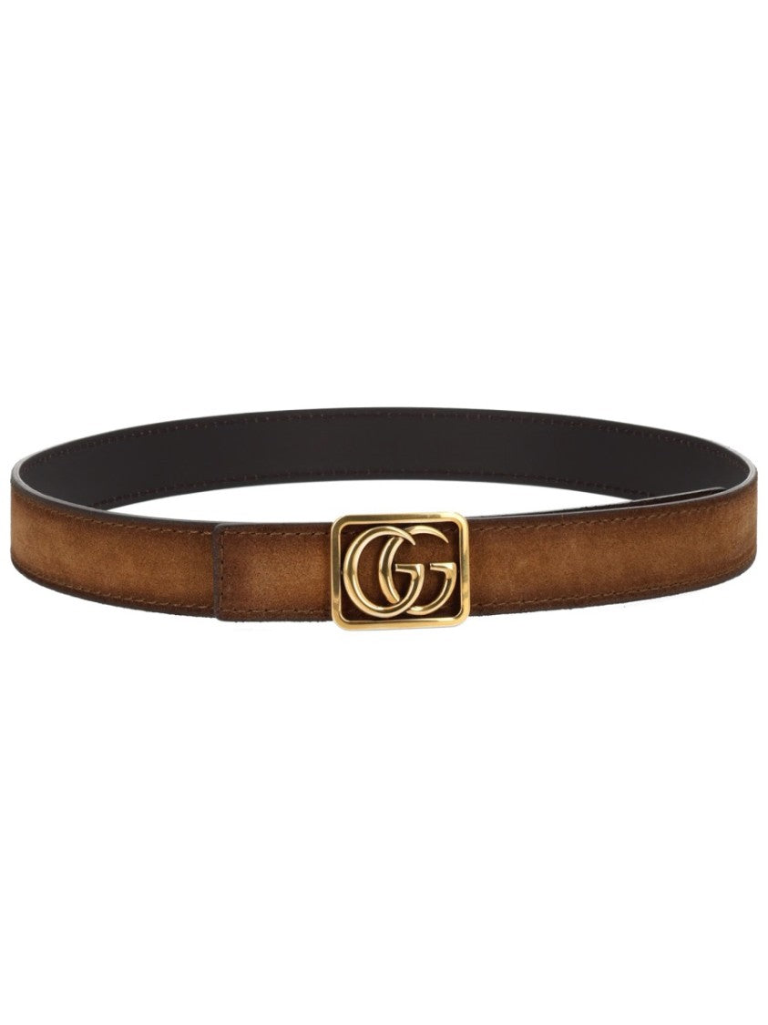 Gucci Gg Marmont Reversible Double-G Leather Belt