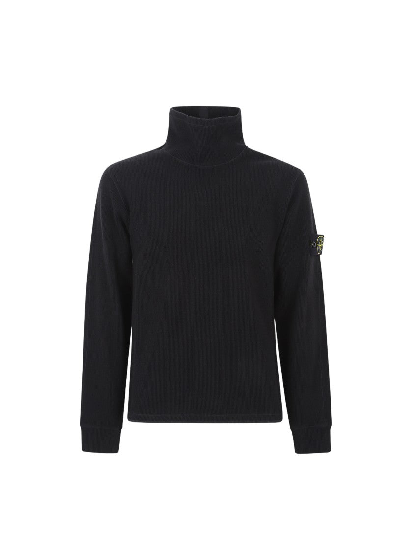 Stone Island High Neck Relaxed Fit Sweatshirt
