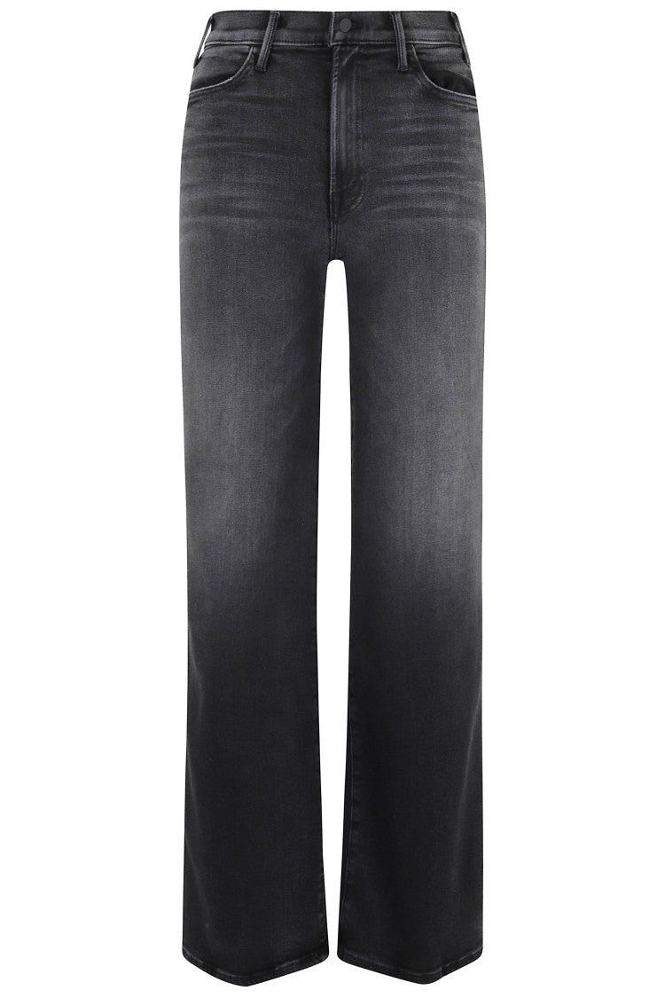 Mother Cropped Wide-Leg Jeans