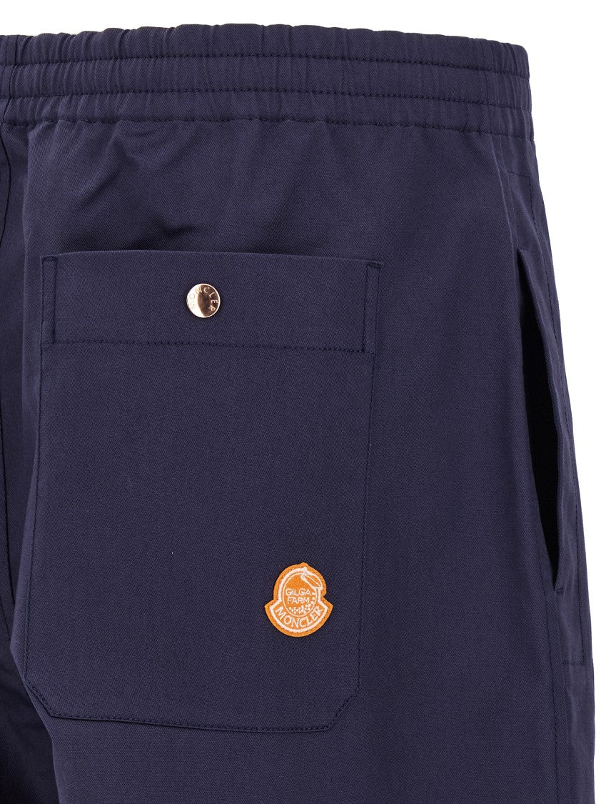 Moncler Genius Wide-Leg Cotton Blend Pants