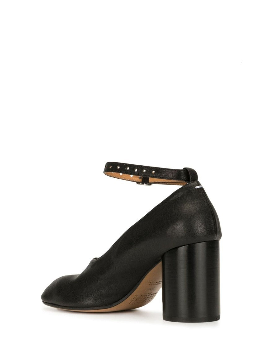 Maison Margiela Black Medium Block Heel Sandals
