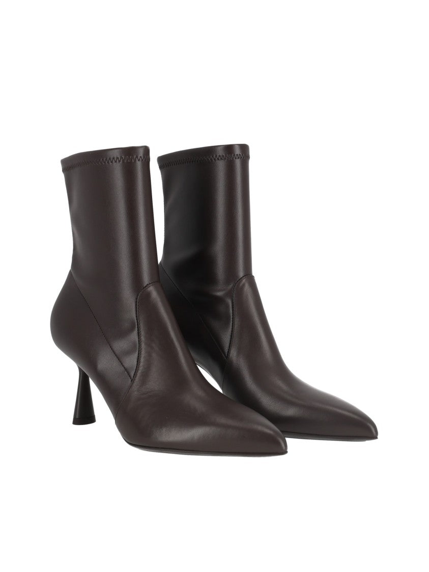 Sergio Levantesi Ebony Janet67 Pointed-Toe Suede Ankle Boots
