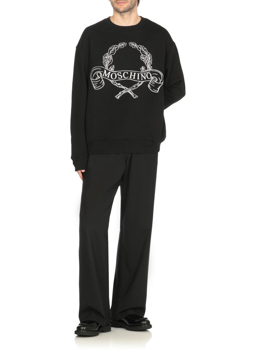 Moschino Black Cotton Sweatshirt