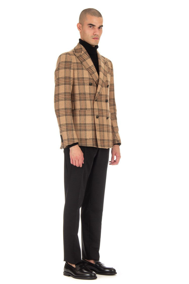 Tagliatore Montecarlo Prince Of Wales Double-Breasted Jacket