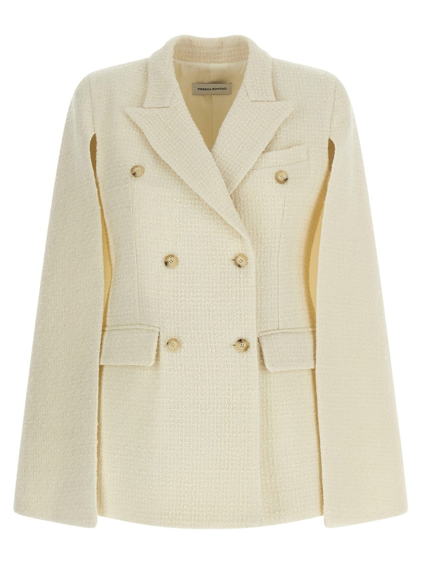 Federica Bonifaci Oversized Bouclé Wool Blazer