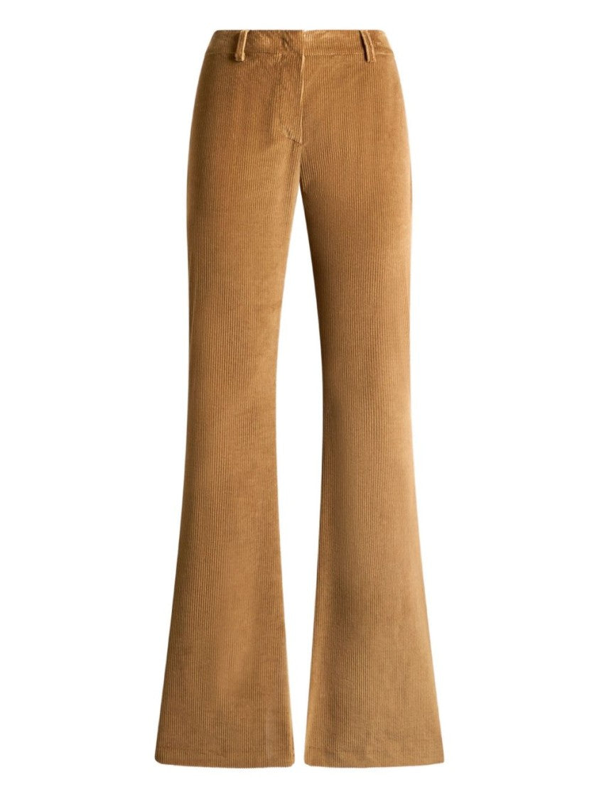 Etro Flared Camel Brown Corduroy Trousers